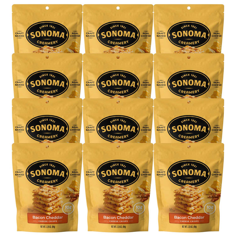 Bacon Cheddar Cheese Crisps - Sonoma Creamery
