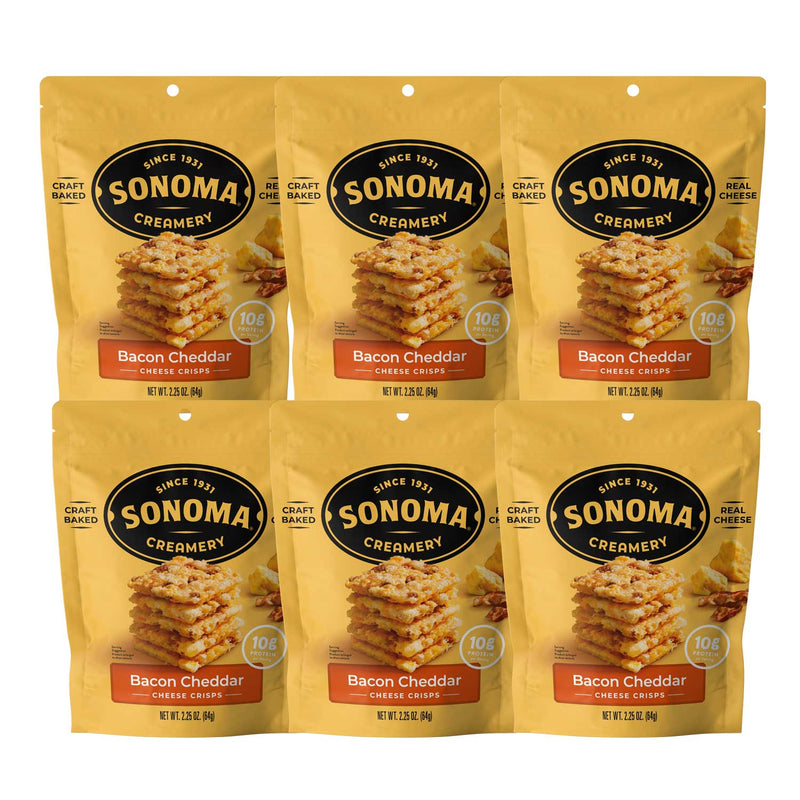 Bacon Cheddar Cheese Crisps - Sonoma Creamery
