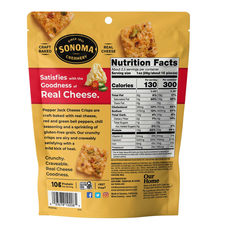 Pepper Jack Cheese Crisps
